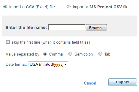 Import. Step 1.