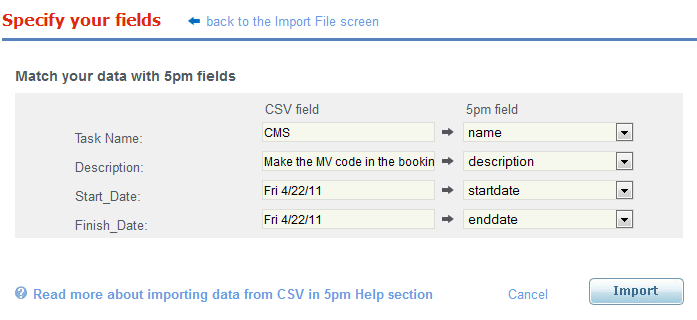 Import. Step 2.