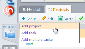 Add Projects and Tasks