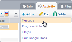 Add Projects and Tasks