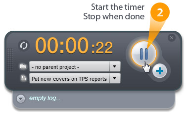 Start the timer. Stop when done