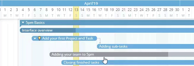 Re-scheduling parent tasks in Timeline